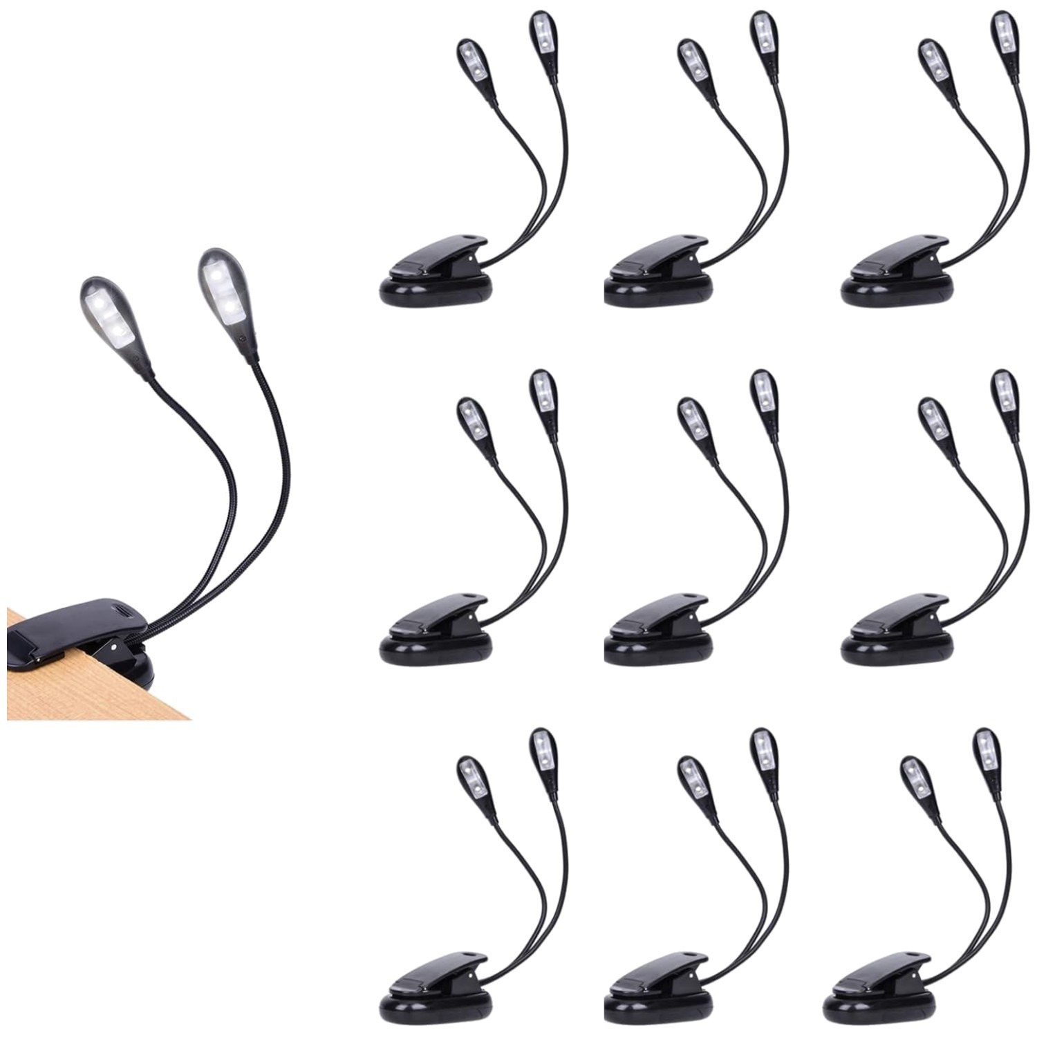 10 Pack Music Stand Lights - Musician Piano Light