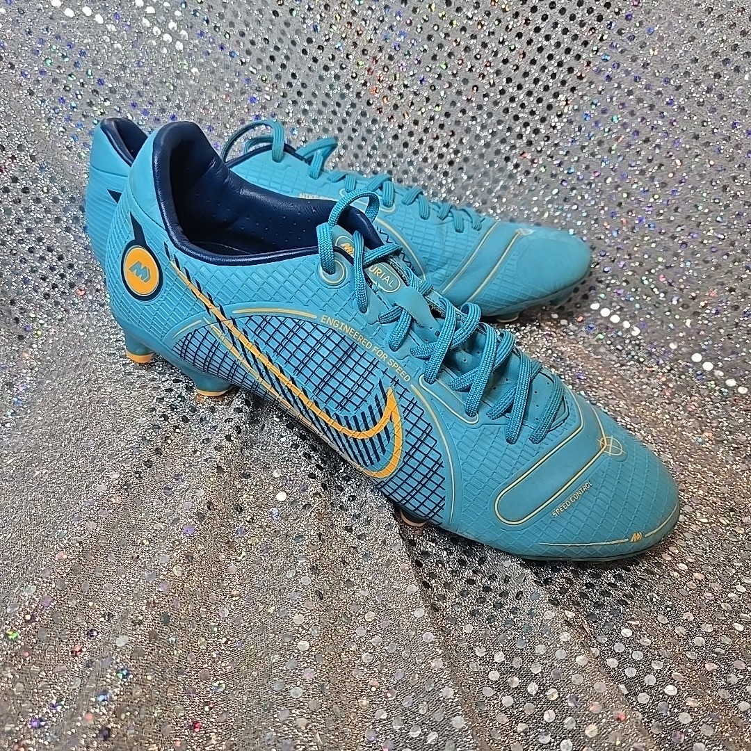 Nike Size 6.5  Mercurial Vapor 14 Academy FG/MG DJ2869-484 Blue Soccer Cleats