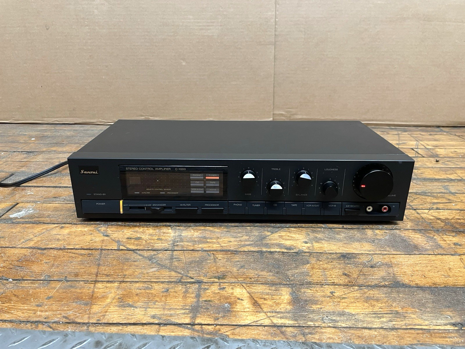 Vintage Sansui C-1000 Stereo Control Preamplifier Phono Japan Tested Works