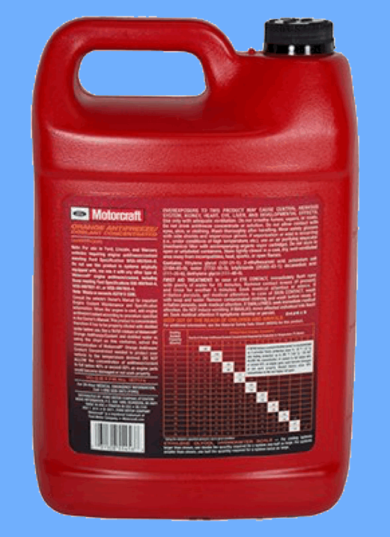2 Gallons Engine Coolant Antifreeze MOTORCRAFT Yellow Pre diluted