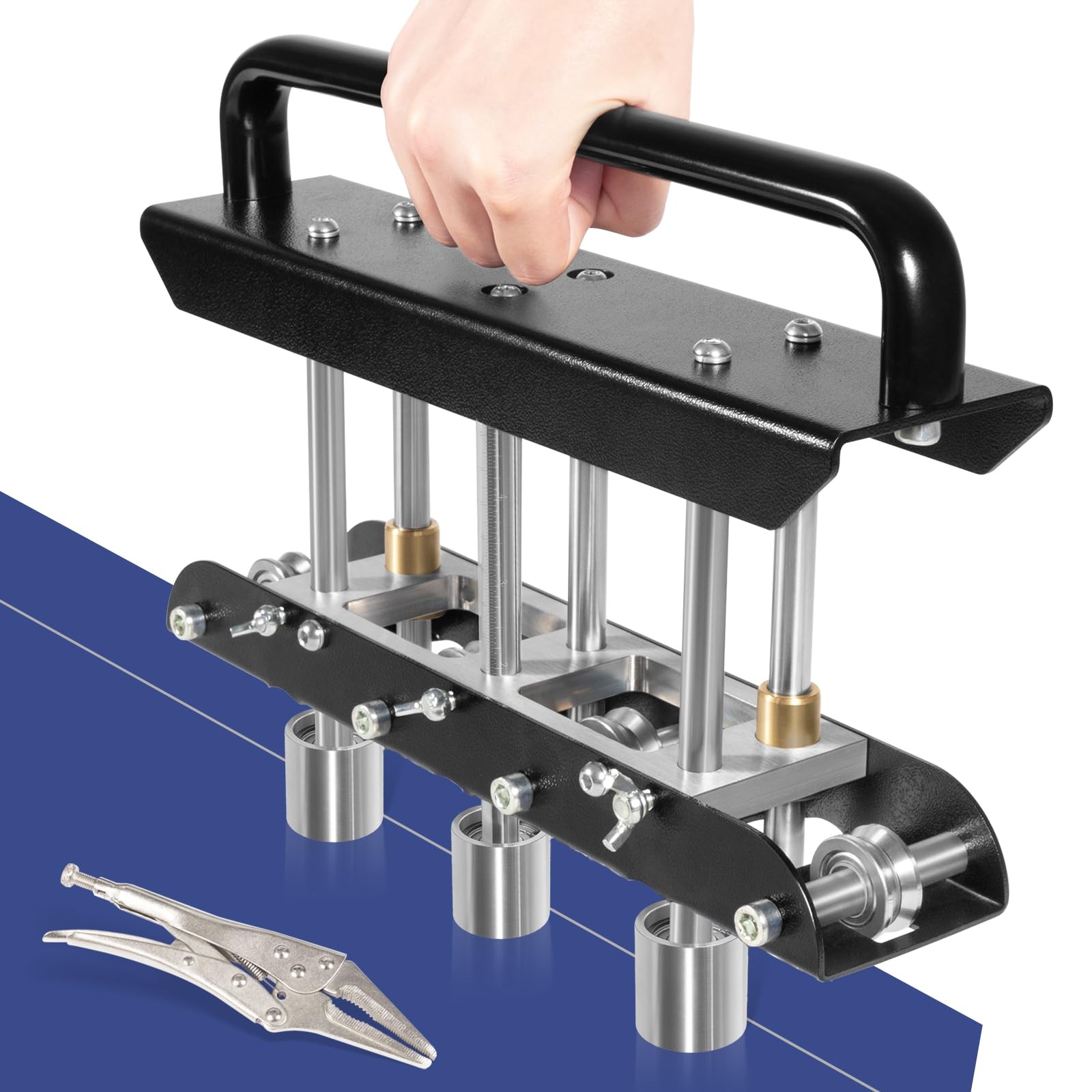 ER3 Three-Station Edge Roller Bender 0-90° Bending Angle for Making 5/8"-4" Bend