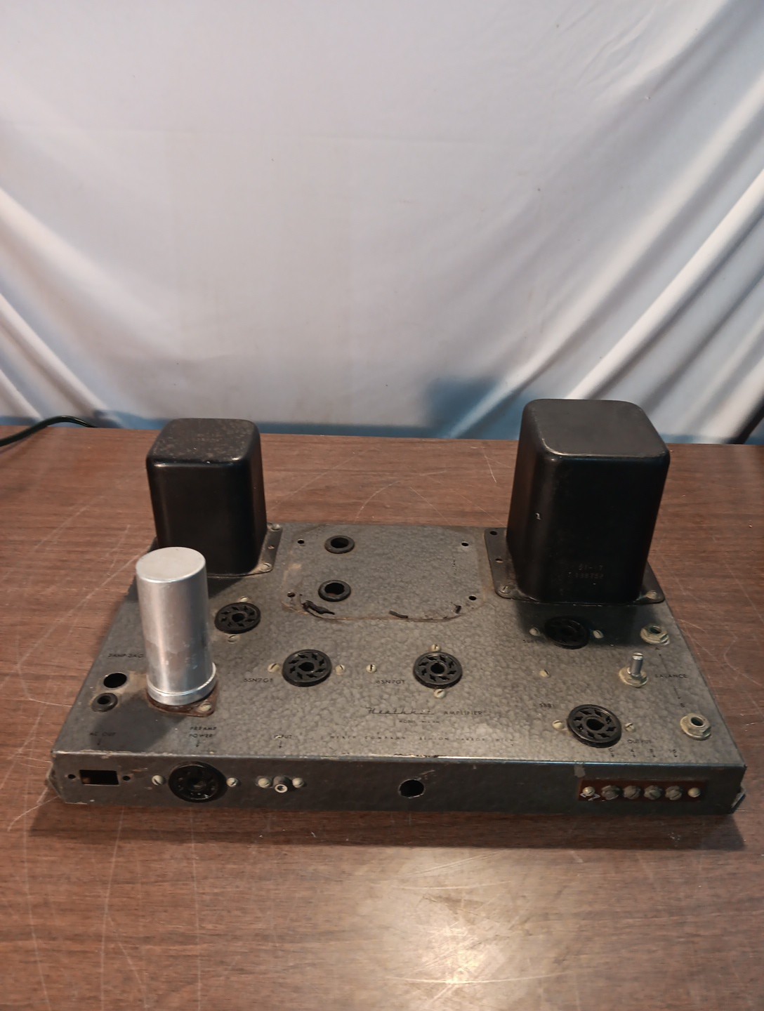 Heathkit W-4 AM Power Amp and Preamp Mono Hi-Fi Set - Parts Or Repair As Is
