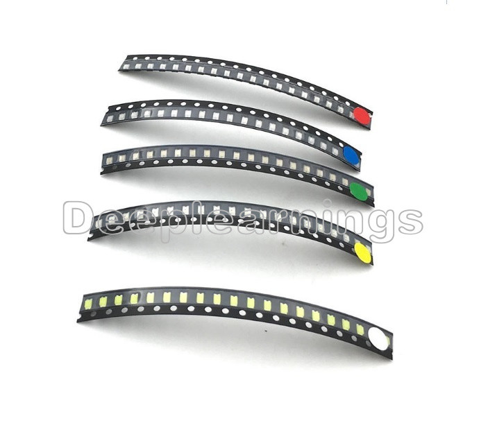 50 pcs Super bright SMD SMT 1206 GREEN LED lamp Bulb NEW