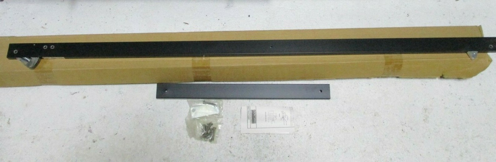 Rockwood 1672 Door Coordinator & Filler Bar for 72" Opening powder coat black