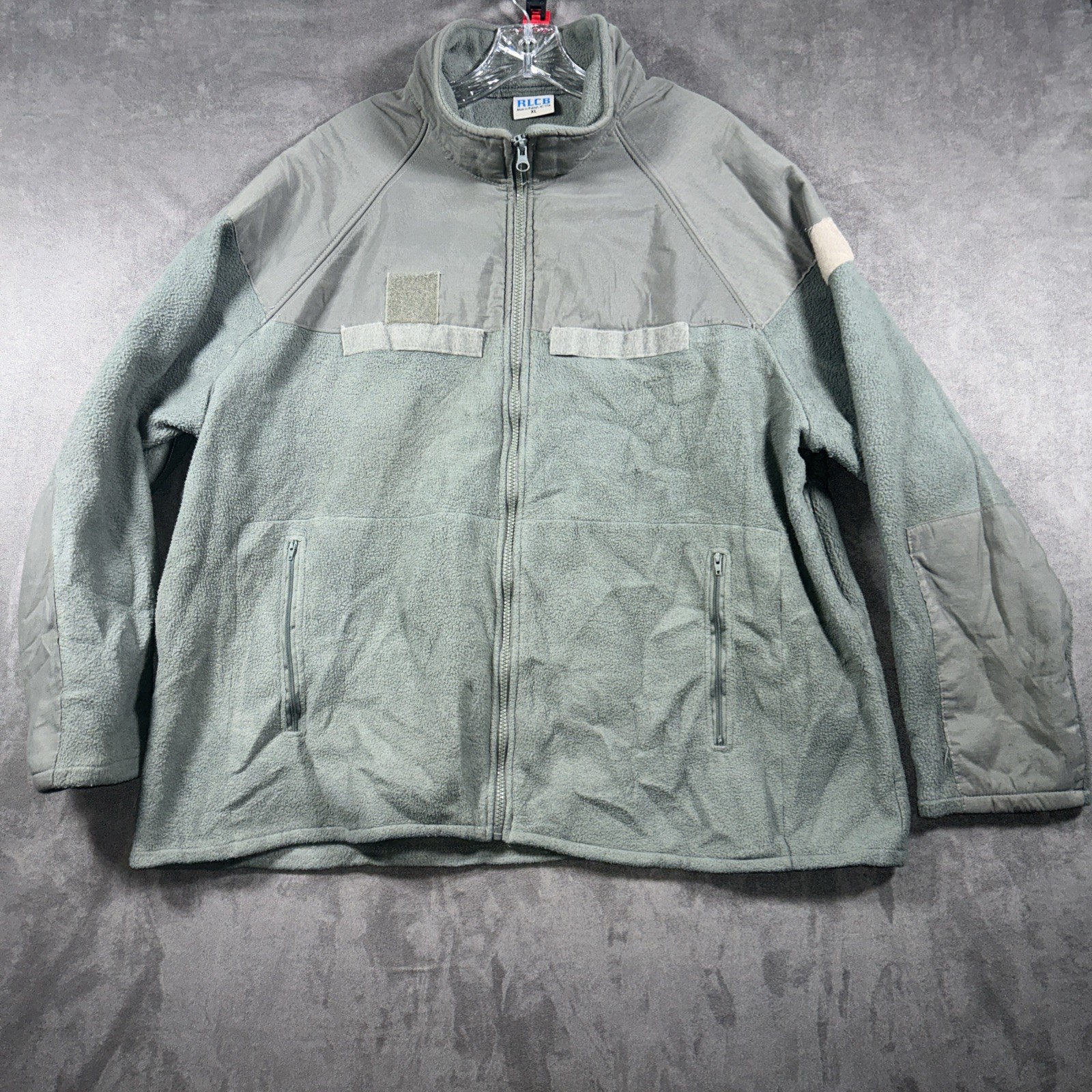 RLCB US Military Cold Weather Fleece Jacket Full Zip XL Green Polartec USA Vent
