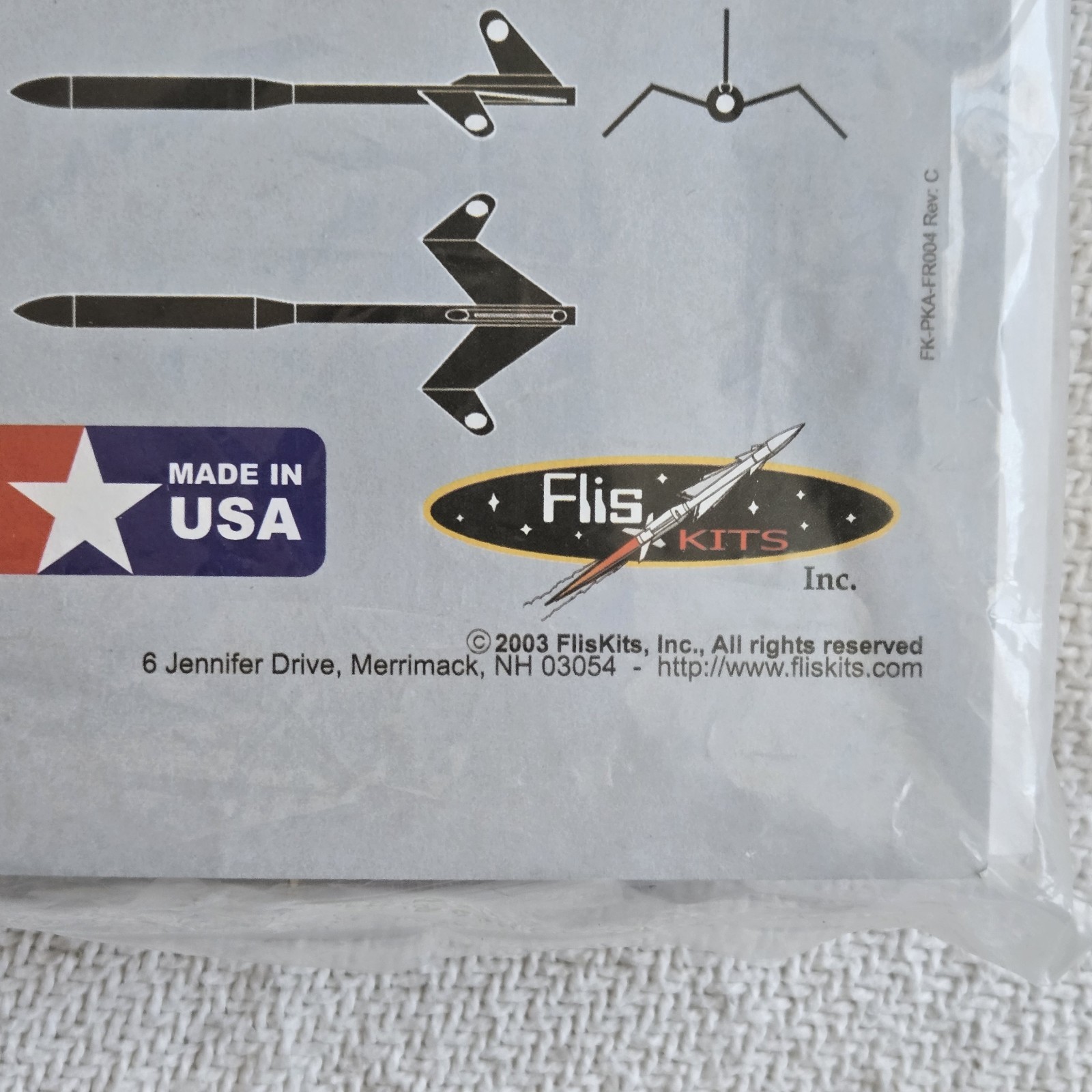 Vintage 2003 Fliskits DRAKE #FK-FR004 Model Rocket Kit FACTORY SEALED!