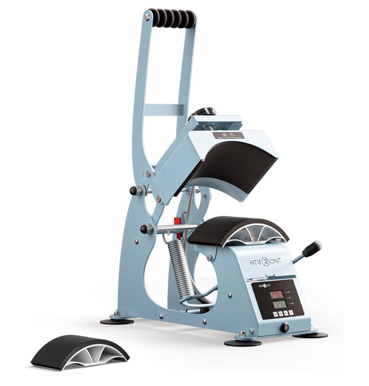 HTVRONT Hat Heat Press Machine for Caps, Vinyl Transfer or Sublimation, Blue