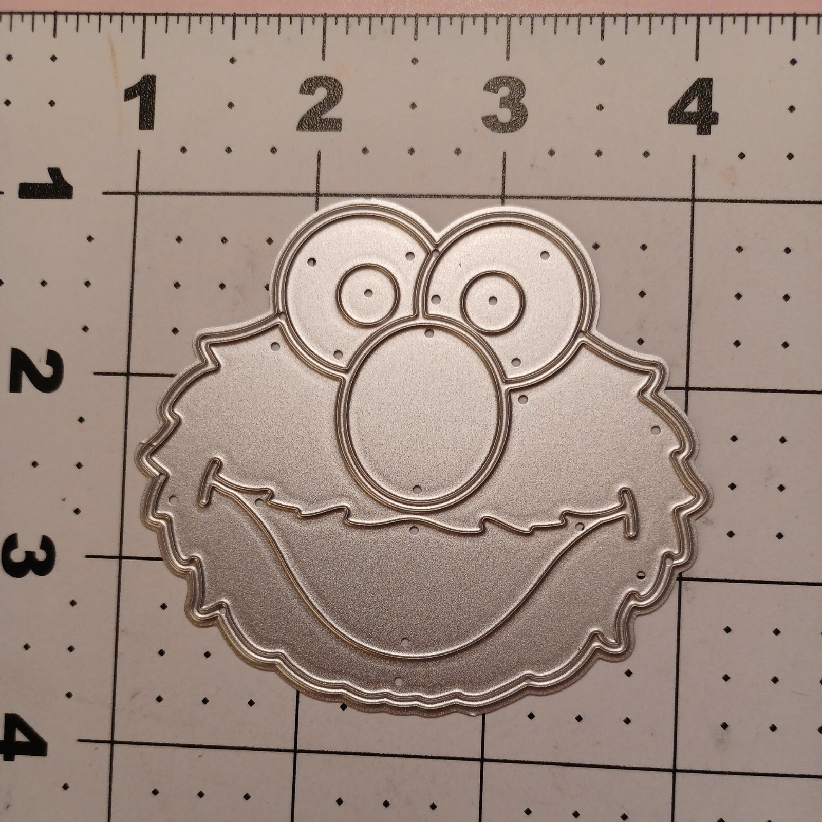 Universal Thin Metal Die Cut Tool Elmo Sesame Street birthday cupcake top favor