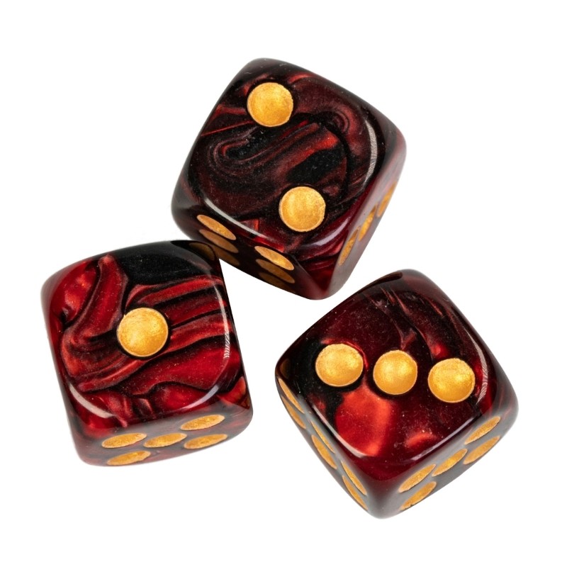 20 Pieces Acrylic Round Corner Dices 6 Sided Table Game Dices Smooth Surface