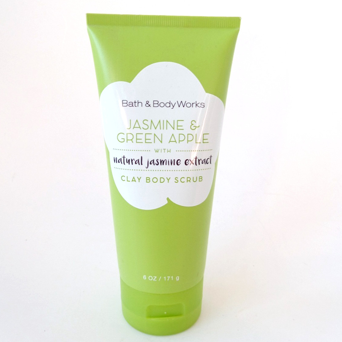 Bath & Body Works Jasmine & Green Apple Clay Body Scrub 6 fl oz