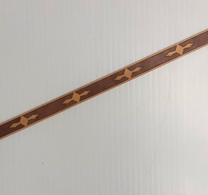 1/2"w Paper-Backed Veneer Inlay Banding, #BMN500, VENEER WOODWORKING REQUIRED