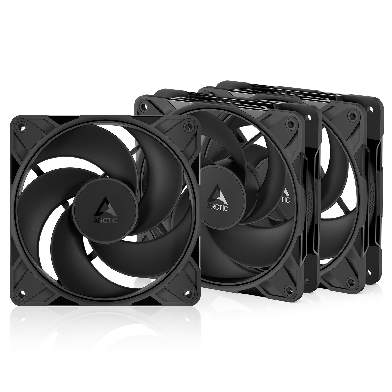 ARCTIC P12 Pro Reverse (3 Pack)Fan PC Case 120mm black  Flow inversed B-Stock
