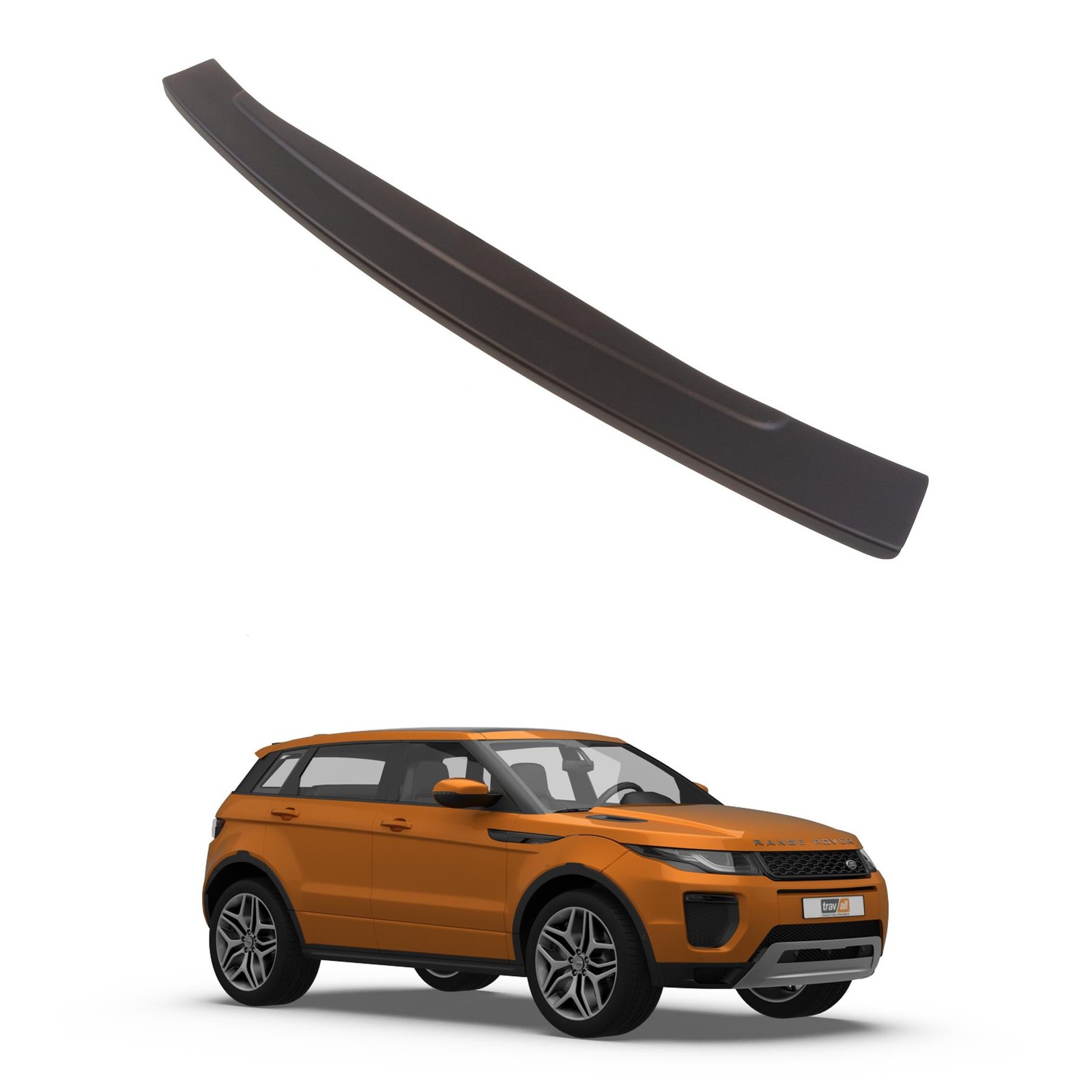 Travall Bumper Protector for Range Rover Evoque 2011-2018 ABS Plastic Rear Guard