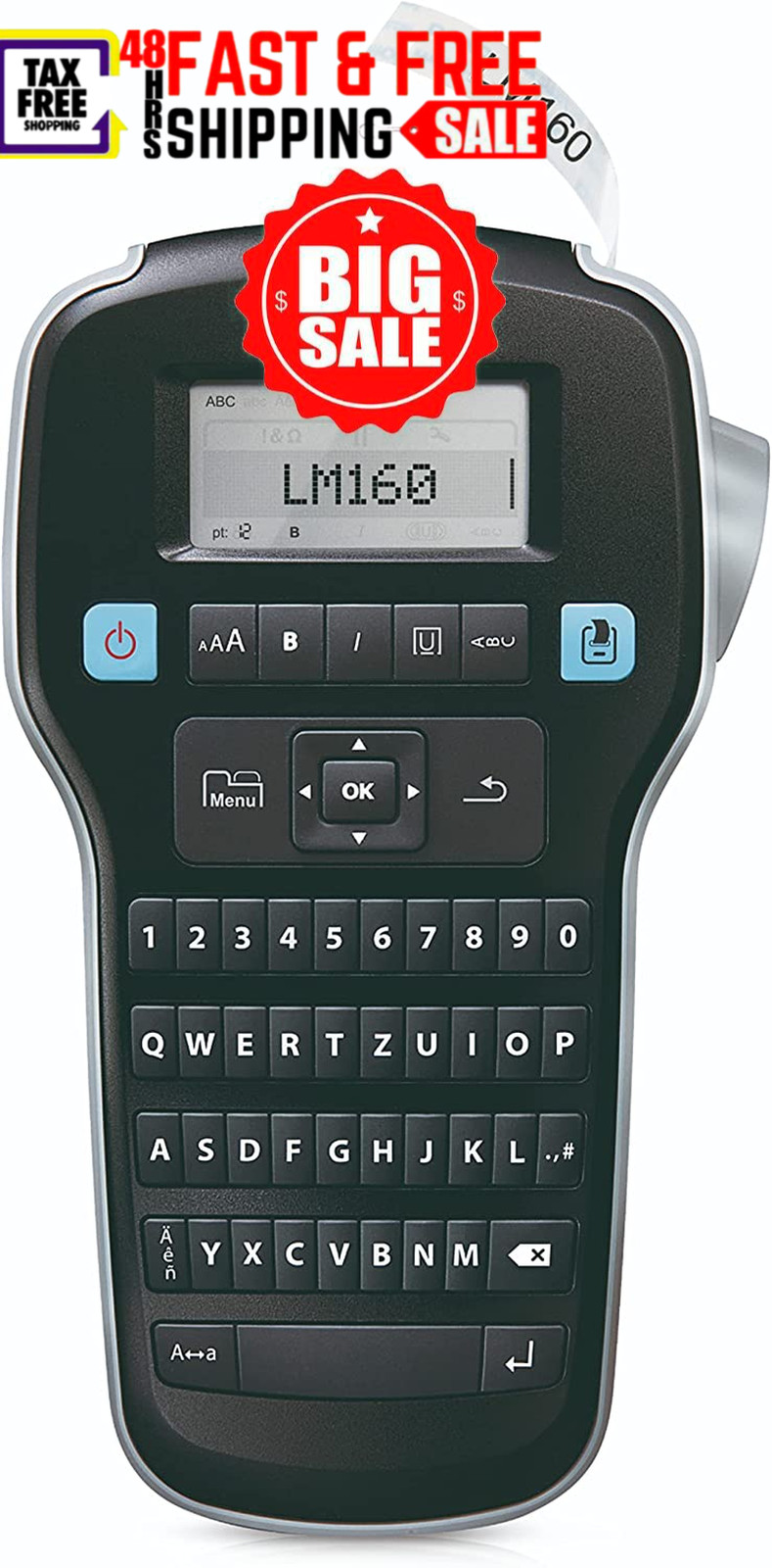 Rotuladora Facil Y Portatil Qwerty One Touch Marca Nuevo 2023