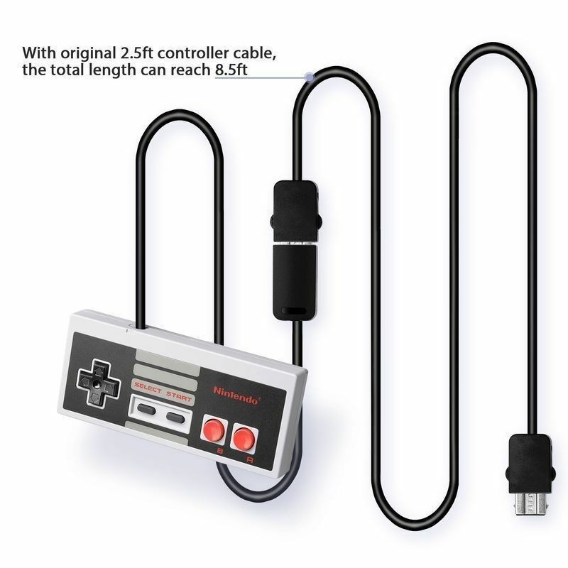 Insignia Controller Extension 6ft Cable For Gaming NES SNES Classic Wii PRO NEW