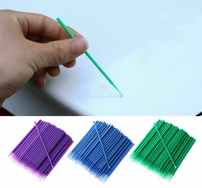 100pcs Paint Touch-Up Micro Brushes Car Detailing Disposable Applicator Sticks