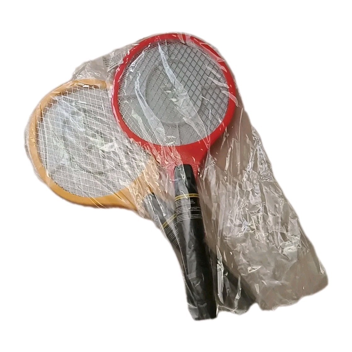 2x Electric Bug Zapper Handheld Fly Swatter Mosquito Killer Insect Racket Two Pc