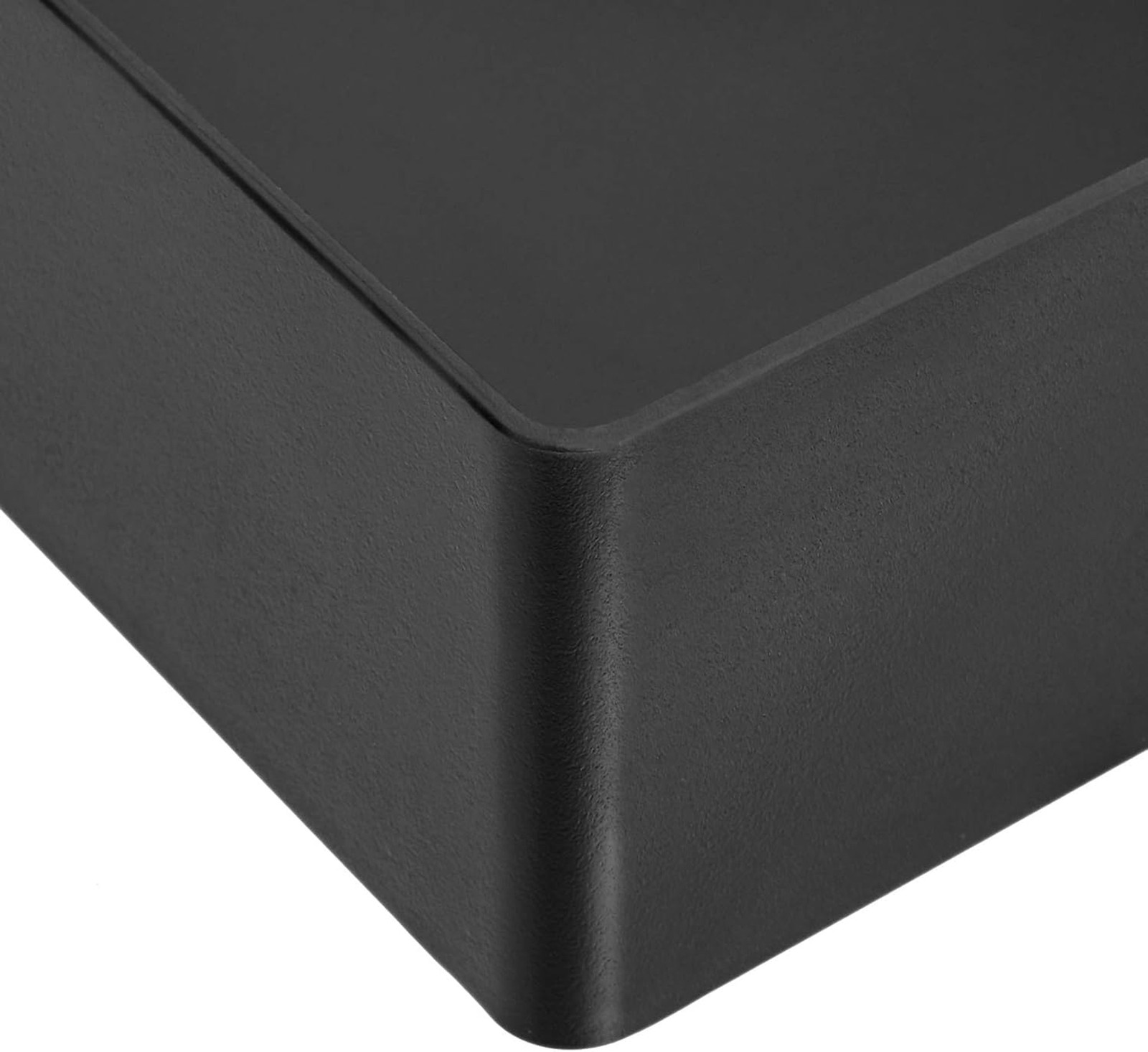 3 Piece Plastic Desk Organizer Tray Bundle Black Durable Hard Plastic