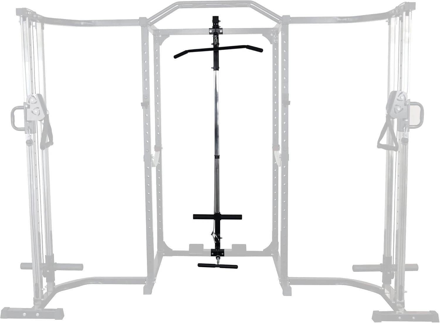 Multi-Function Adjustable Power Cage with J-Hooks, Safety Straps and Optional...