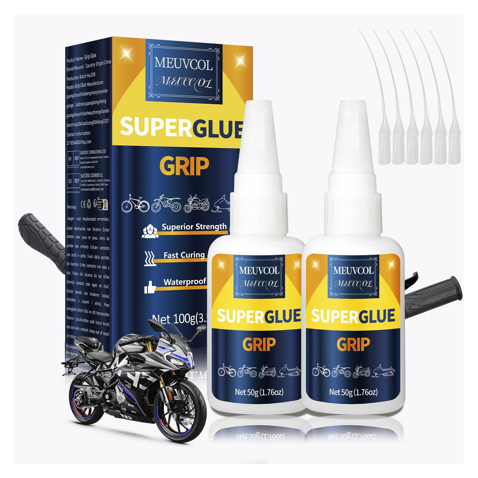 Handlebar Grip Glue Instant Adhesive 100g Dirt Bike Motorcycle Ebike ATV Bicycle