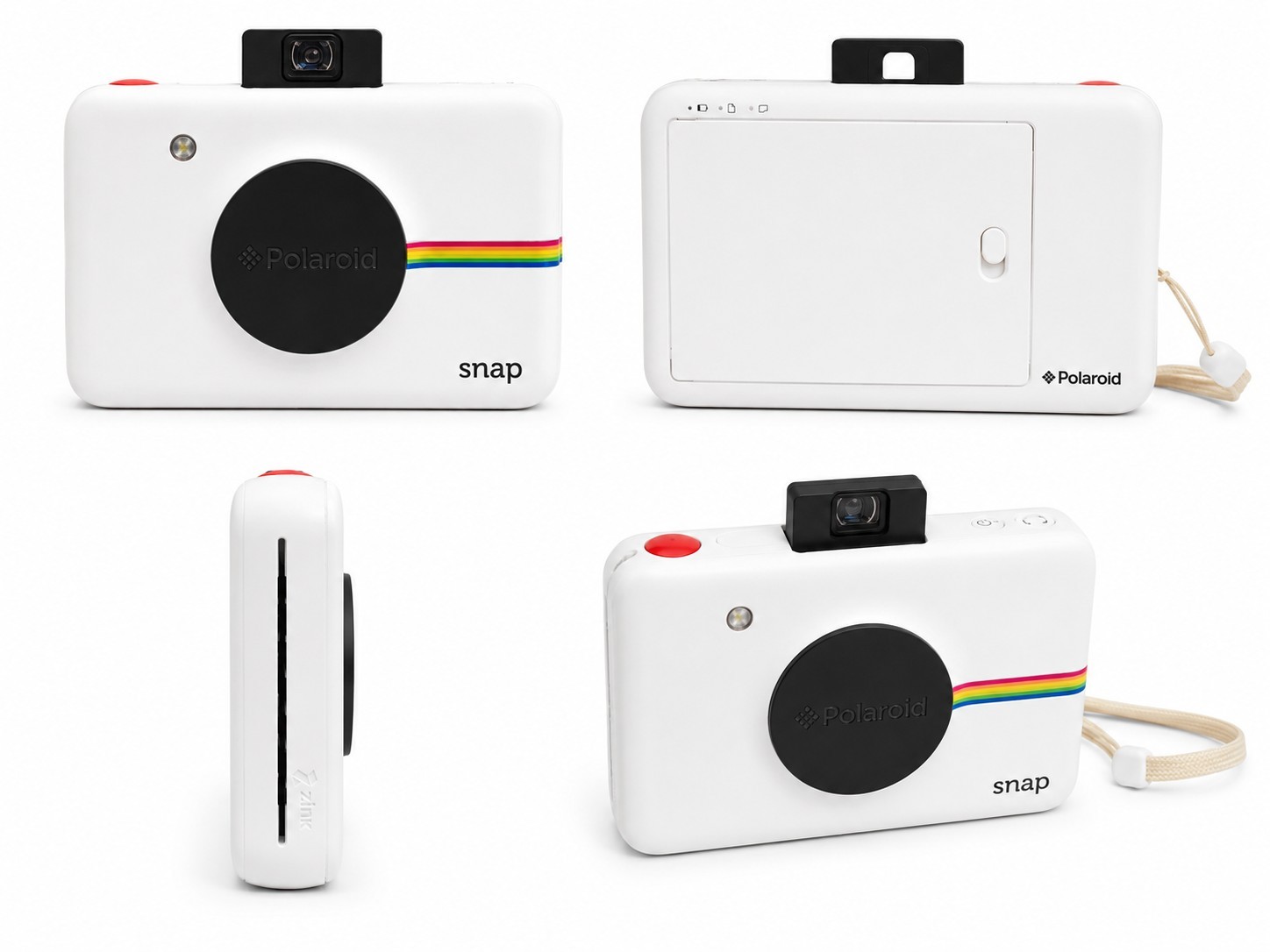 Polaroid Snap Instant Digital Camera White ZINK Printer AS-IS For Parts...