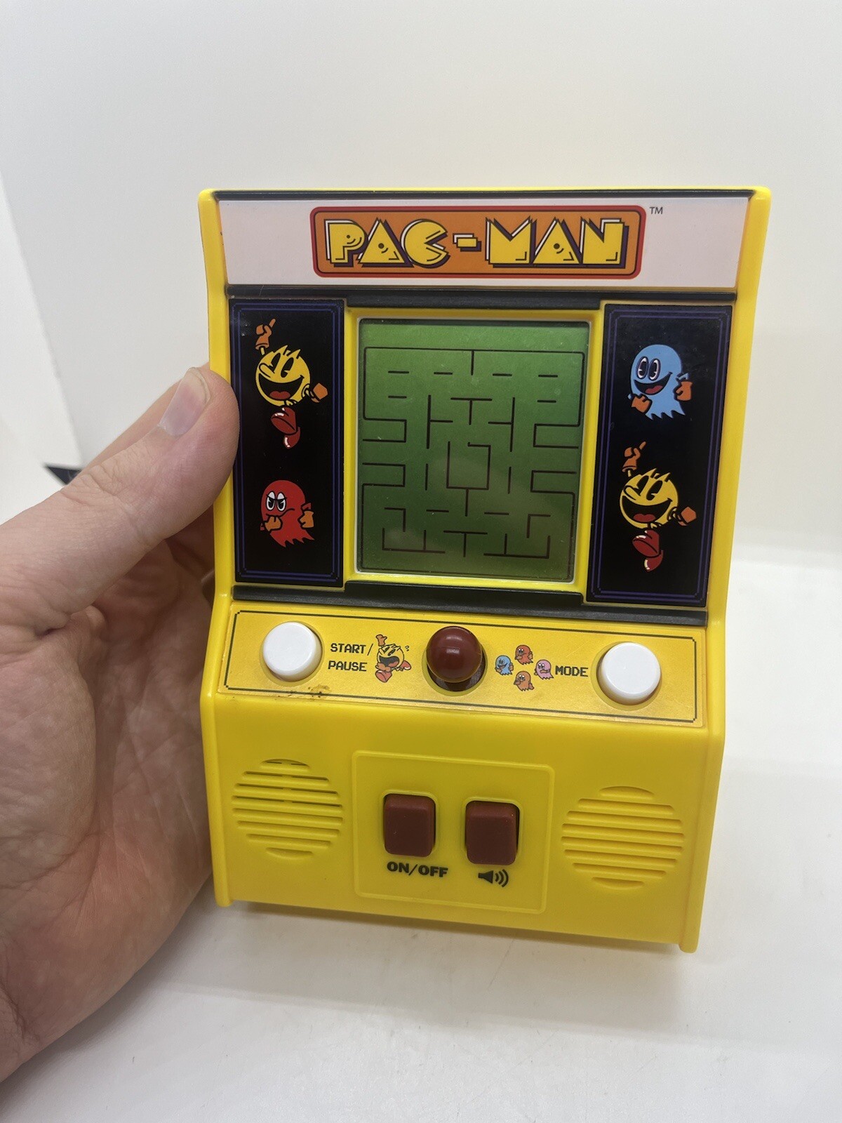 Pac-Man Mini Handheld Arcade Game Bandai Namco Retro Video Tested Works EUC