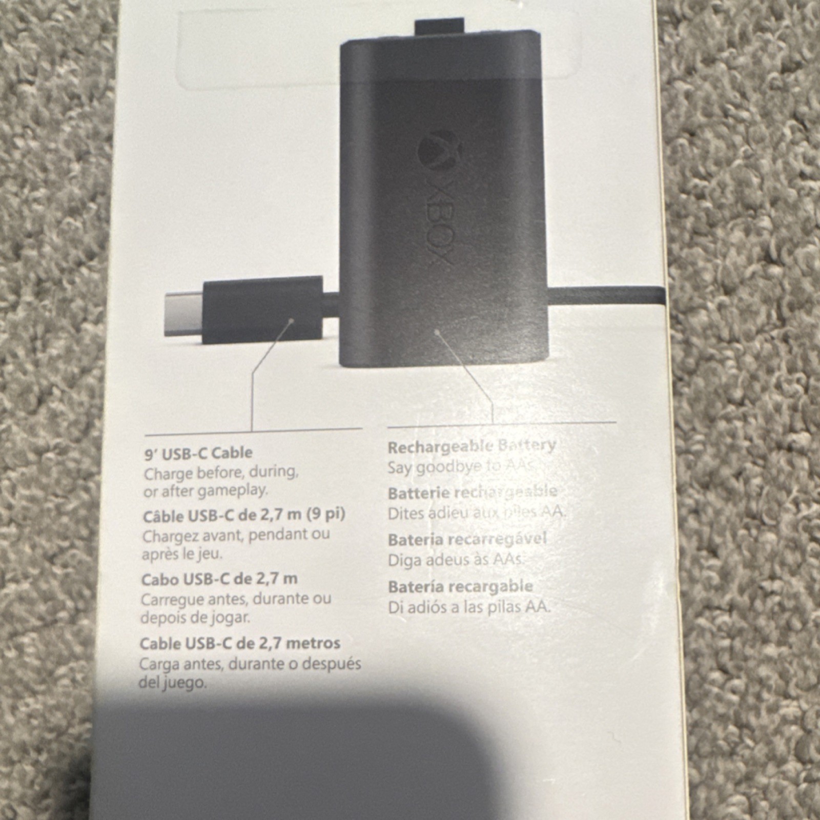 Xbox Rechargeable Battery & USB-C Cable for Wireless Controllers