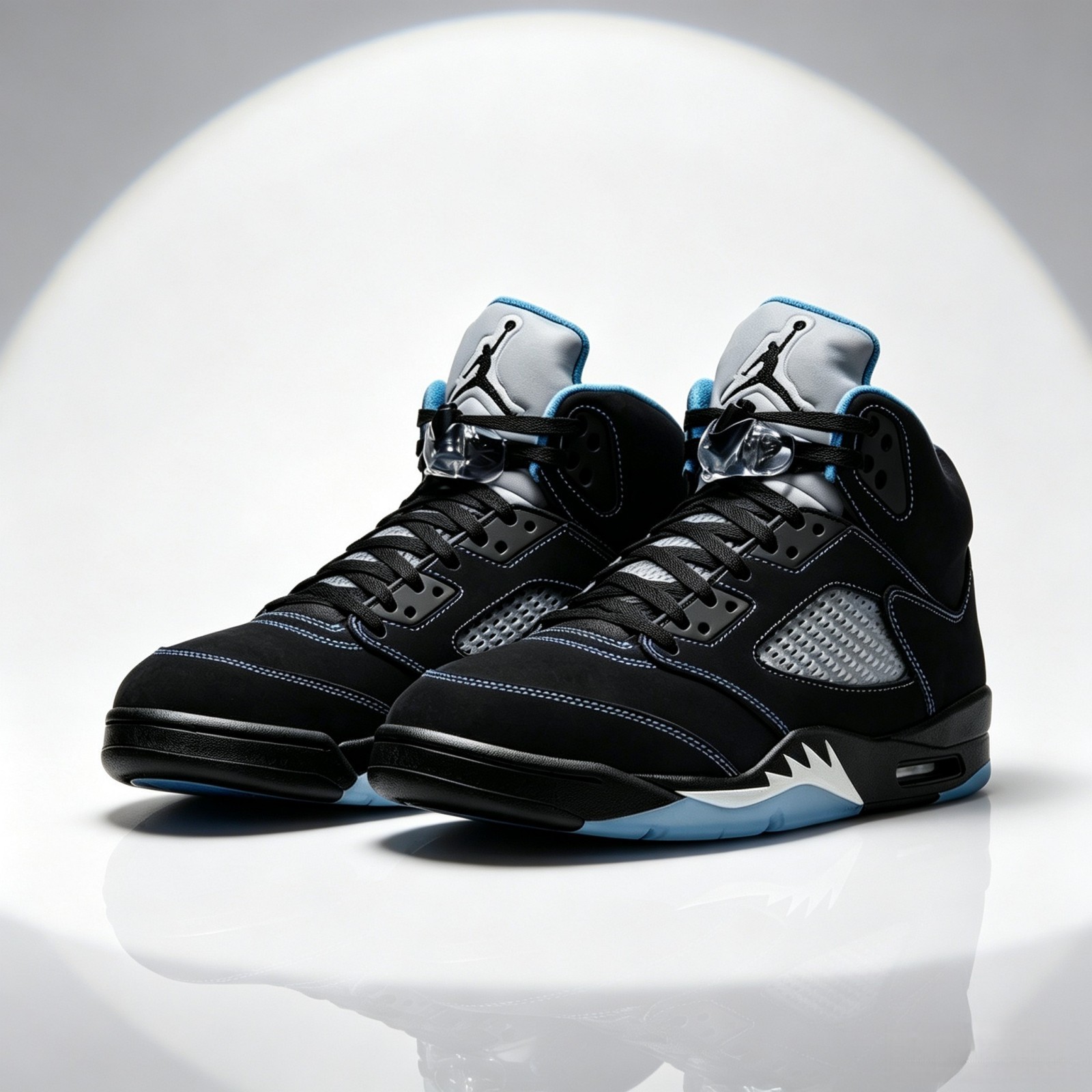 New Nike Air Jordan 5 Retro Black University Blue DD0587-008 Men's Size🔥