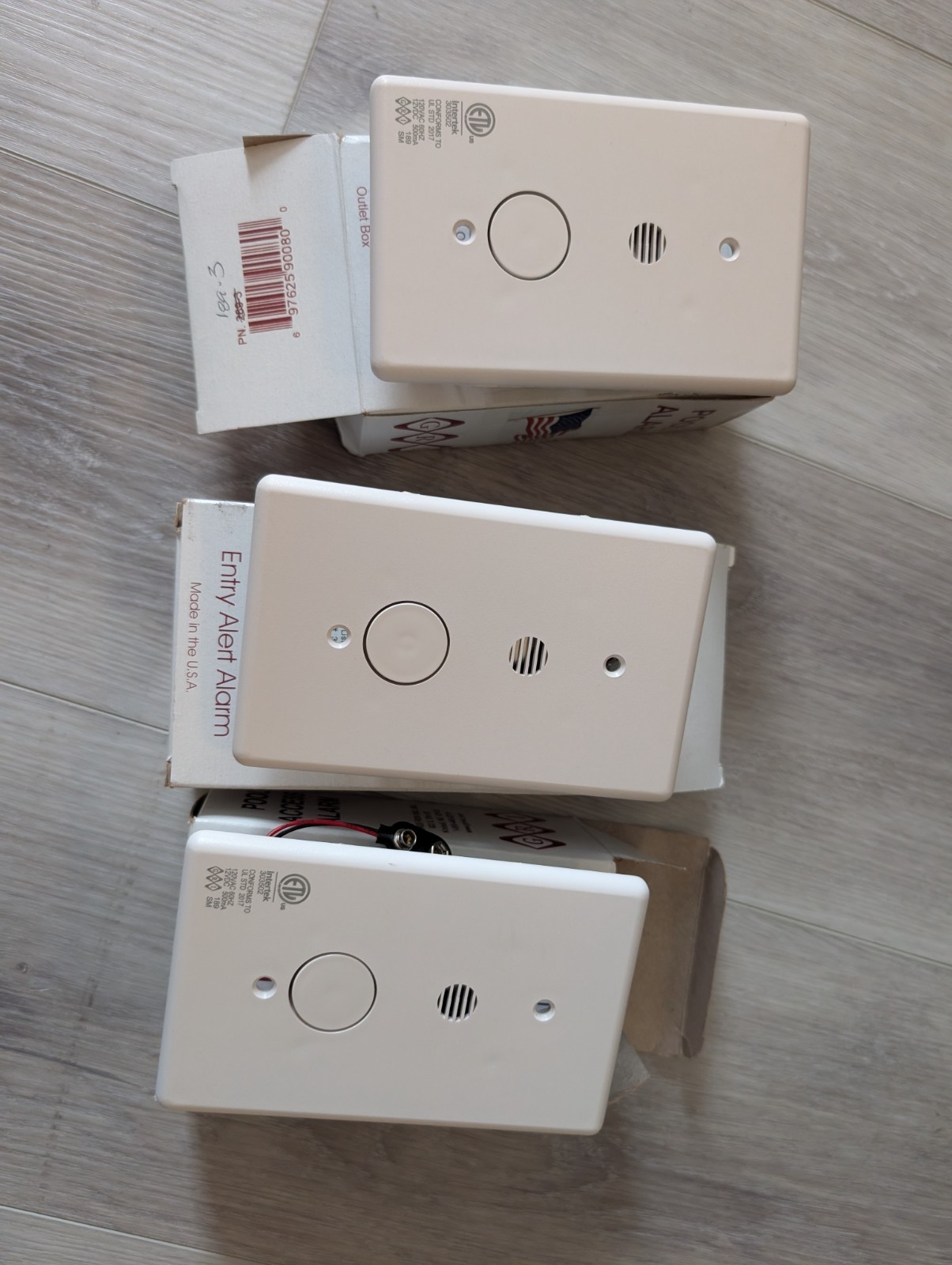 GRI 189-3 Recessed Door Alert/Pool Alarm, Instant On, Open Loop