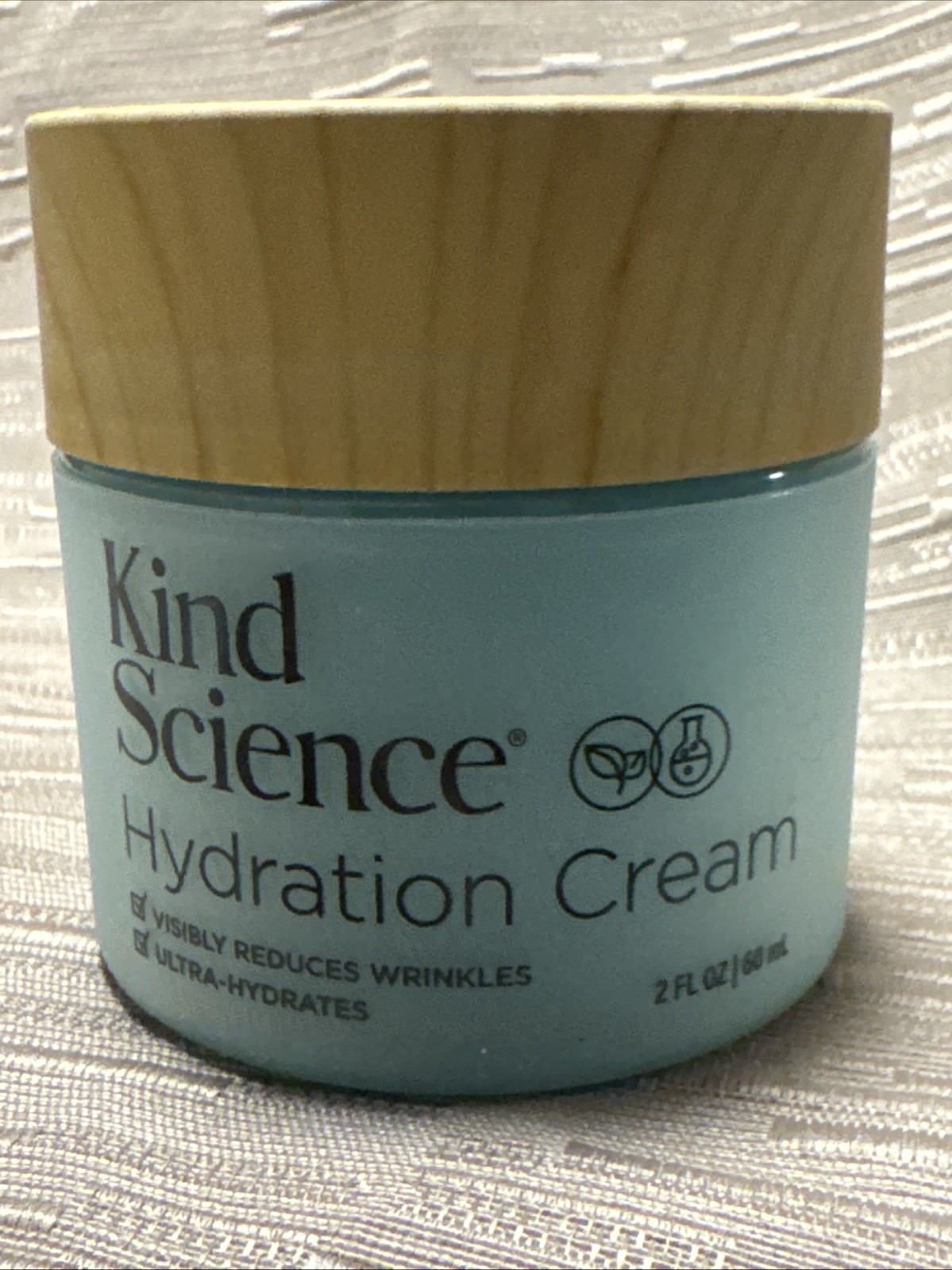 Kind Science Hydration Cream Moisturizer Reduces Wrinkles, Ultra Hydrates 2 Oz