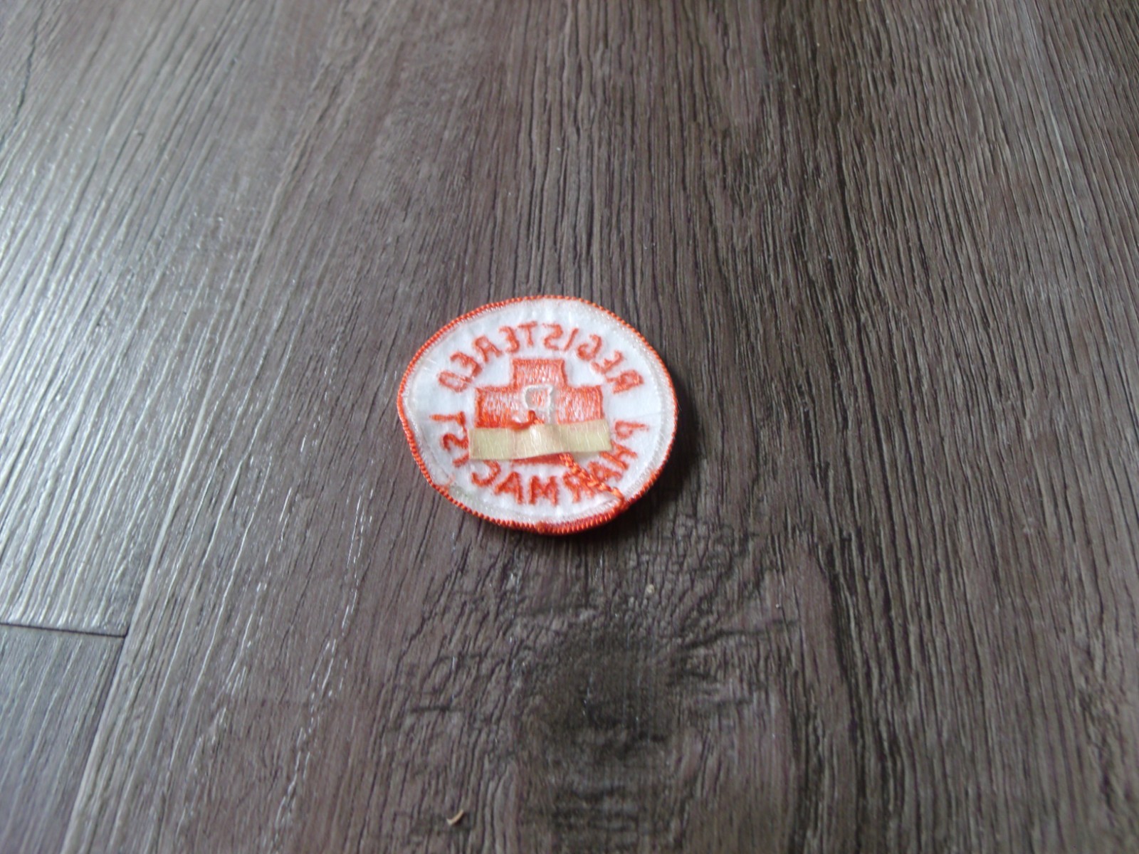 COLLECTIBLE REGISTERED RX PHARMACISTS PATCH 2 INCH DIAMETER