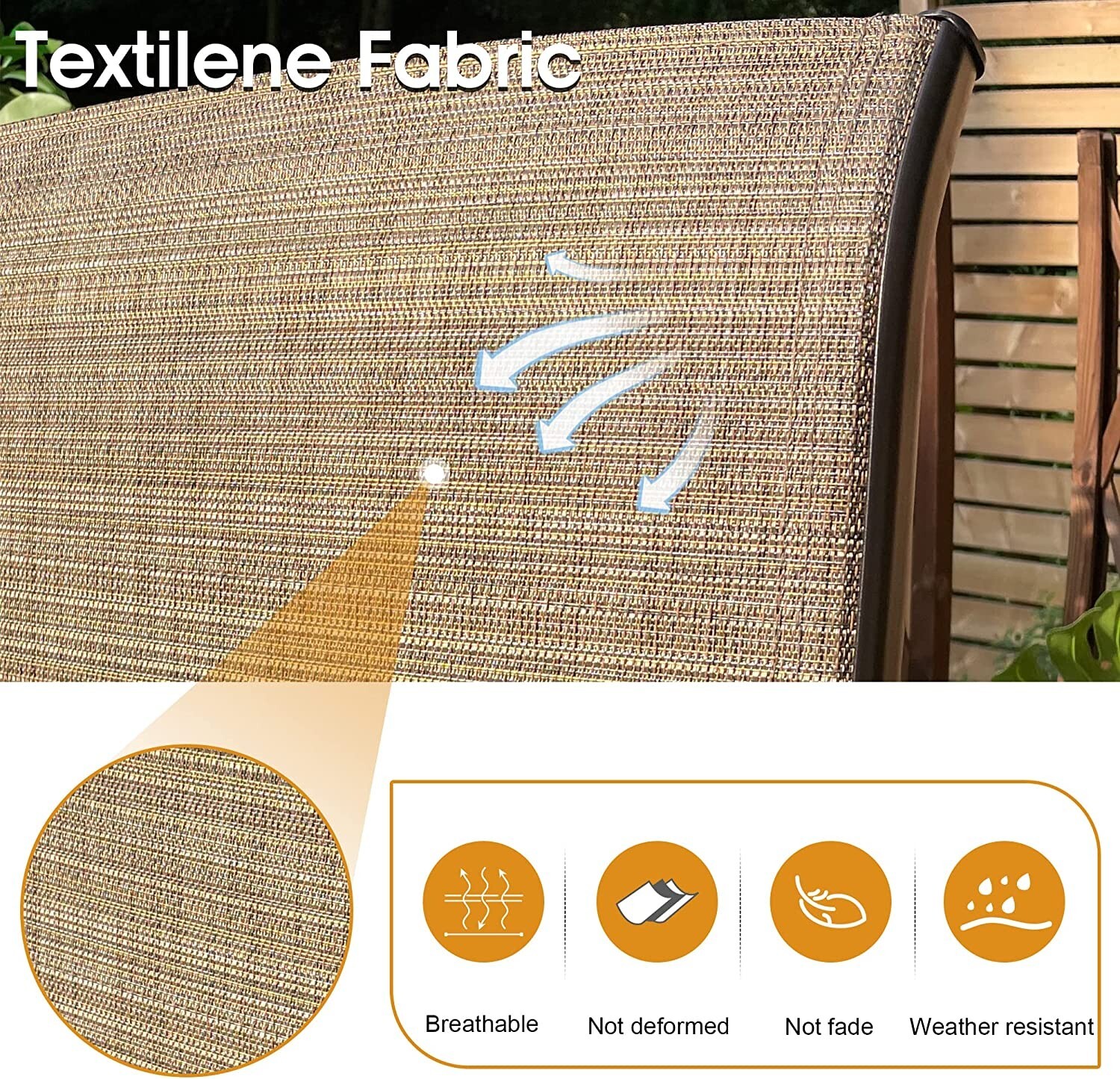 Clearance! Patio Bar Table Chair Set Outdoor Swivel Bar Height Chair Bar Stools