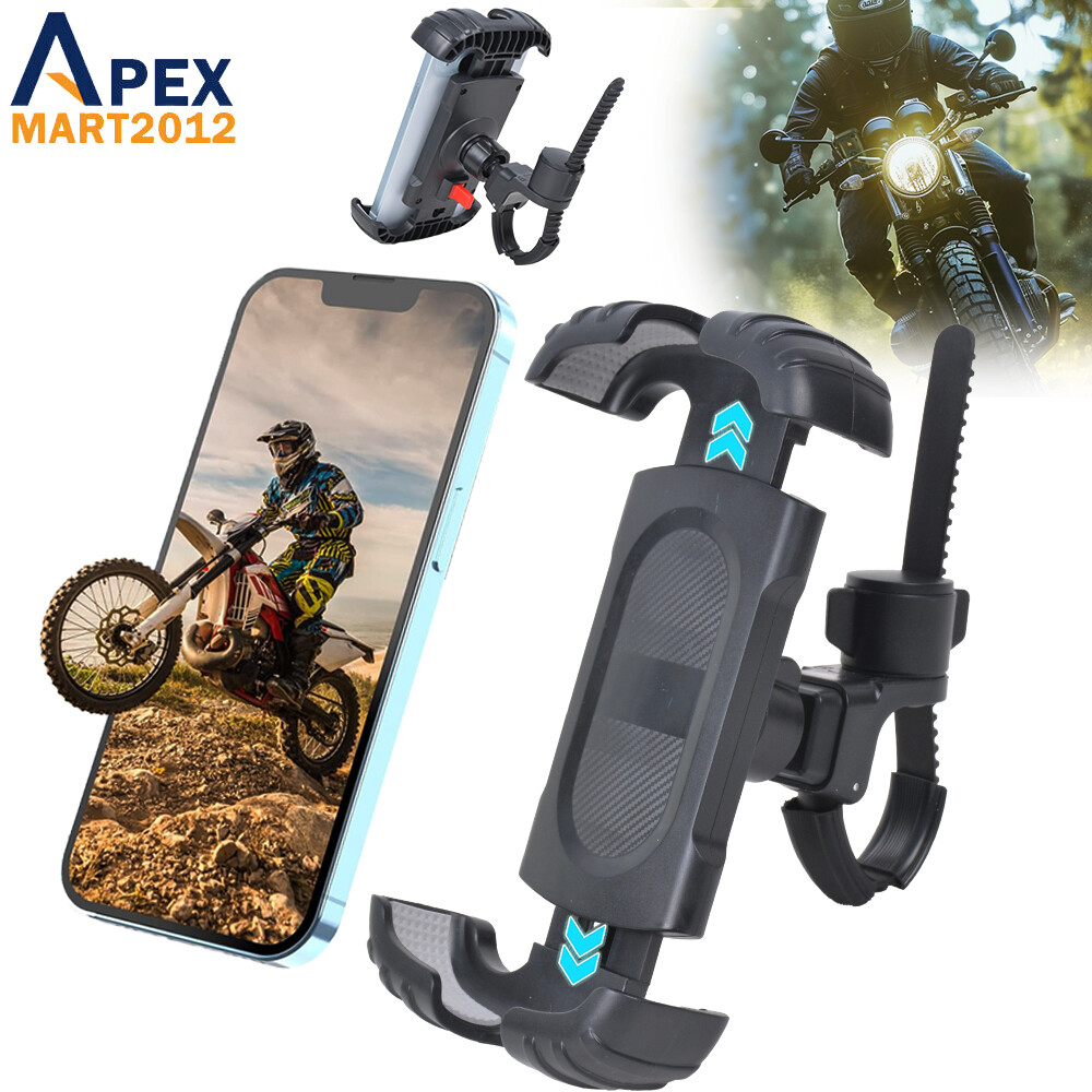 Universal Motorcycle Cell Phone Holder Mount MTB Bike Bicycle GPS 360° Rotatable