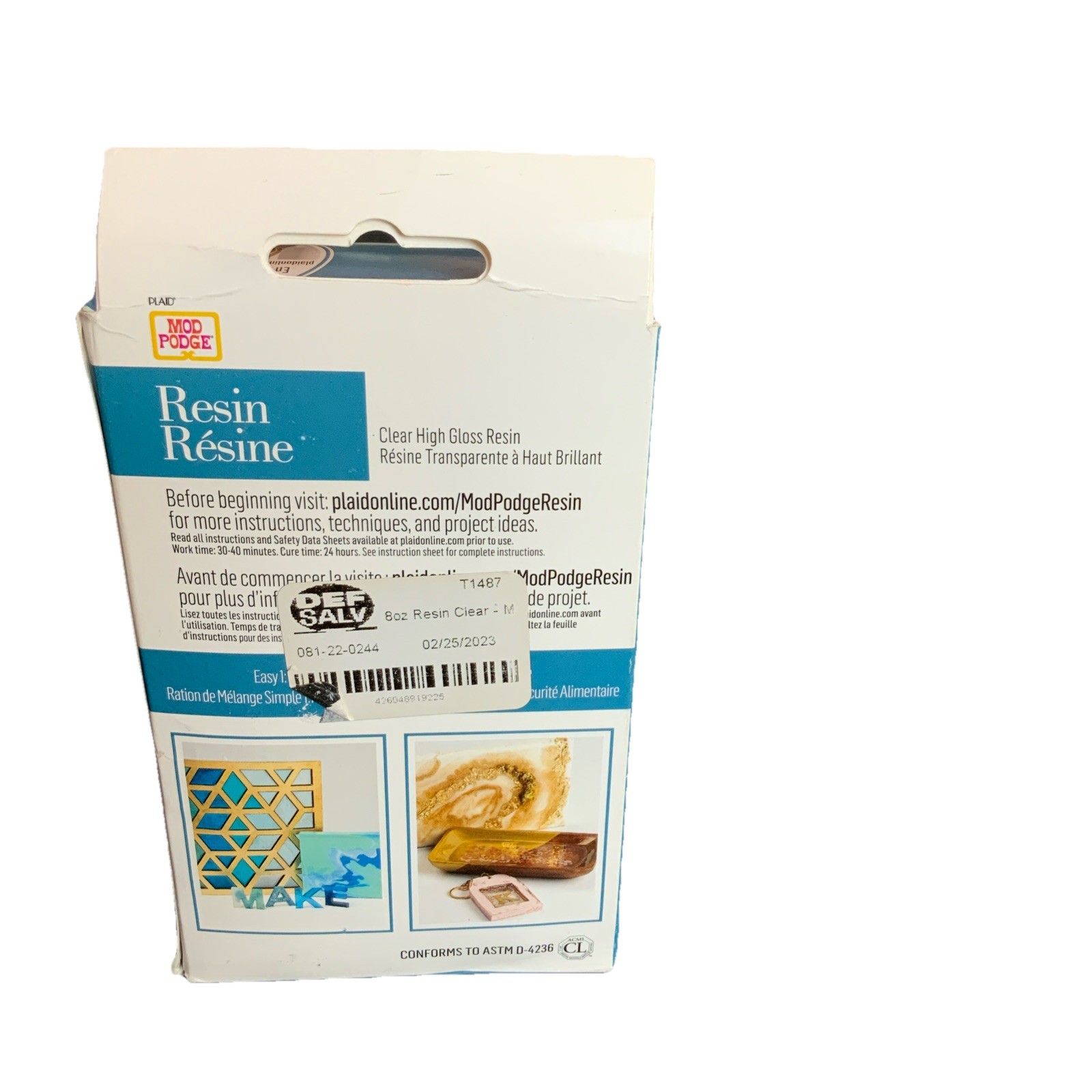 Clear High Gloss Mod Podge Resin & Hardener NEW