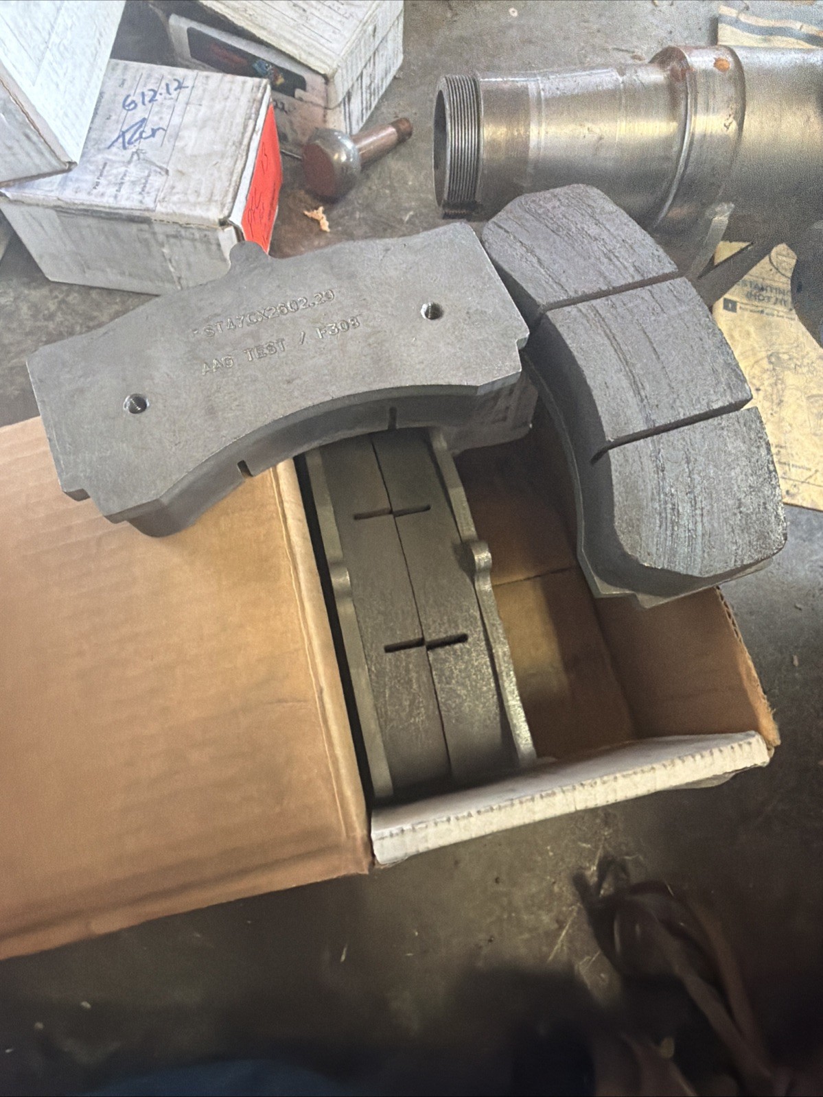 Very Thick Raybestos brake pads ST47cx2602.29  Joe Gibbs  NASCAR AAG Test F308