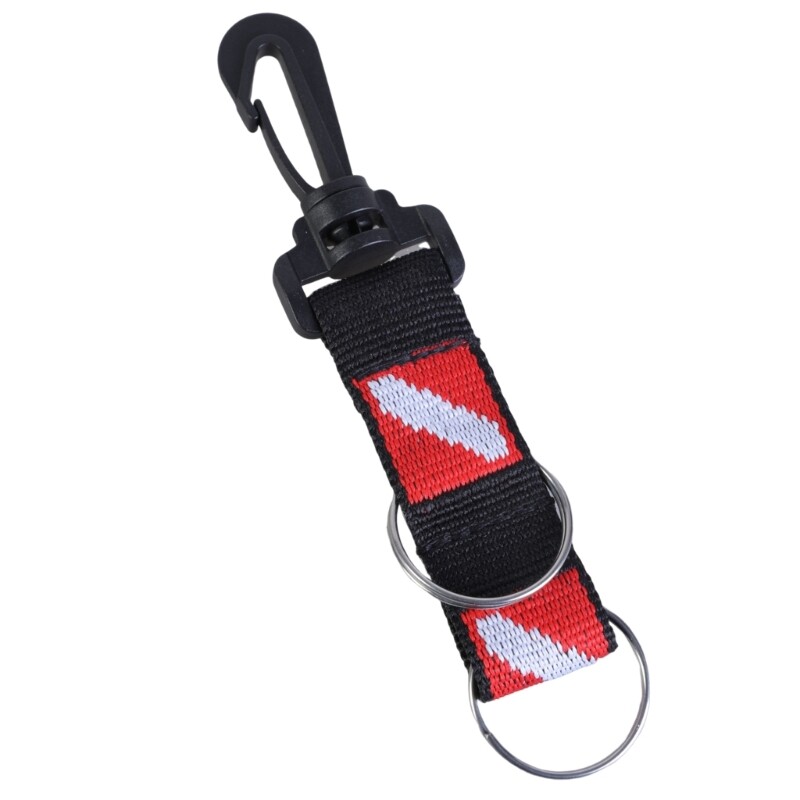 Scubas Diving Fins Mask Gears Keeper Scubas Diving Lanyard Strap with 2 Keyrings