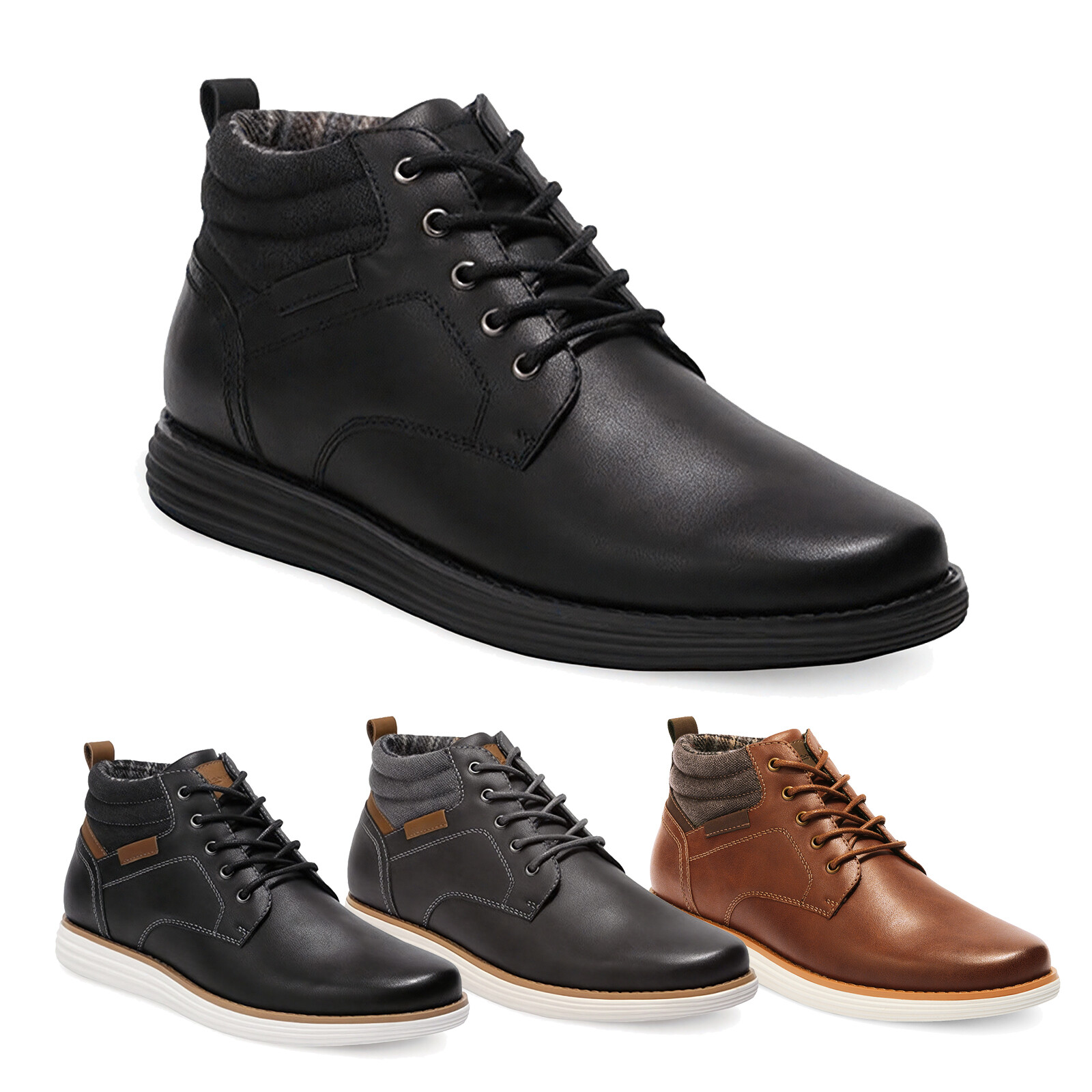 Men's Chukka Boots Lace Up Dress Water-Resistant Shoes Ankle Boots Size 6.5-13