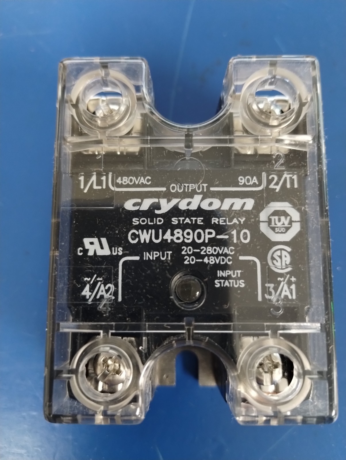 CRYDOM CWU4890P-10 Solid State Relays - PM IP20 SSR 660Vac/ 90A,Univ input,RN