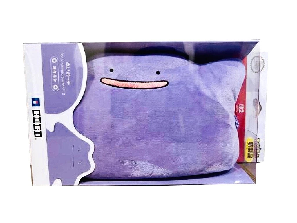 HORI Ditto Plush Pouch & Storage Bag 2-Piece Set Nintendo Switch 2 Pokémon Case
