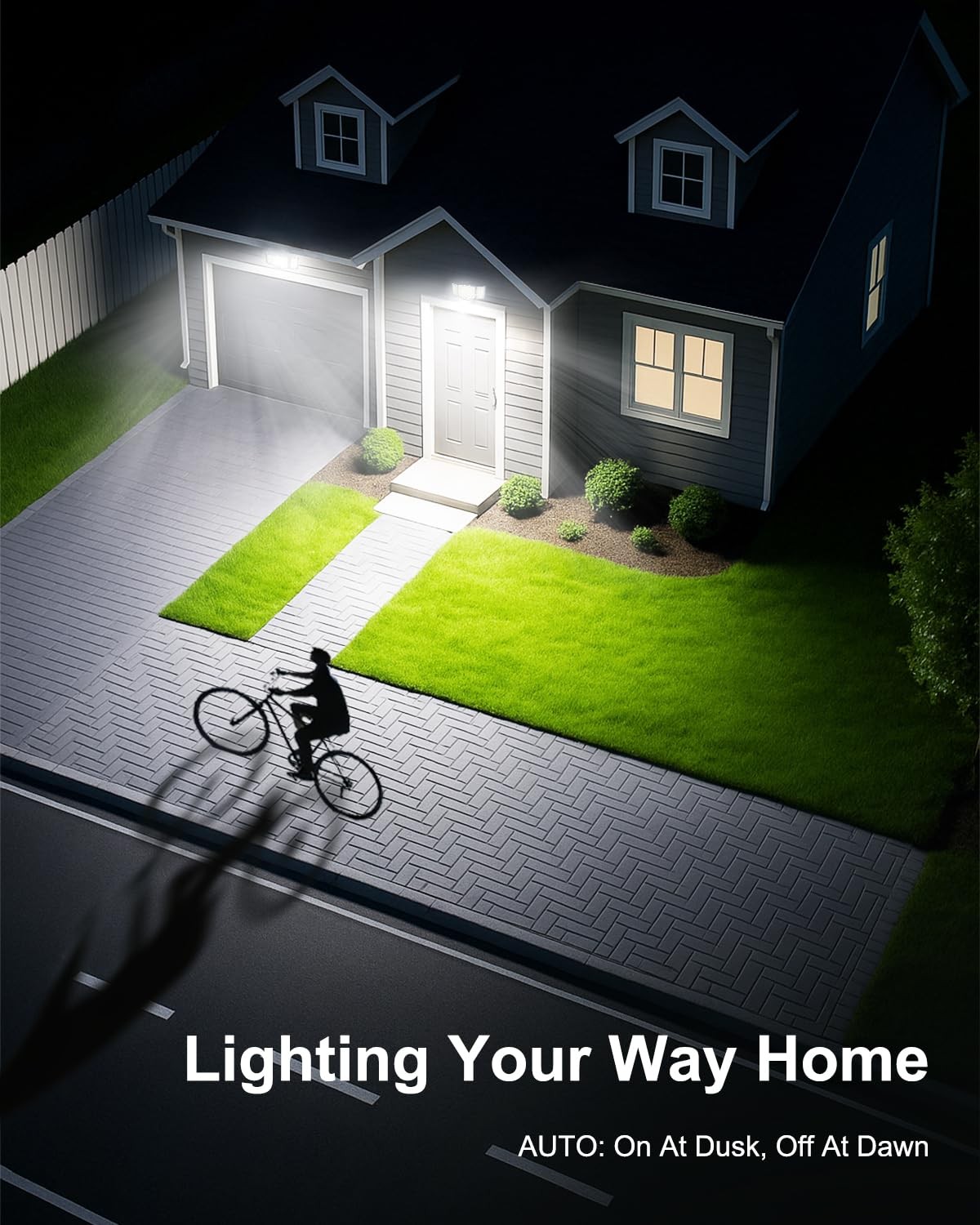 Motion Sensor Outdoor Flood Light, 4200LM 188 LED Security Light, 6500K Dayli...
