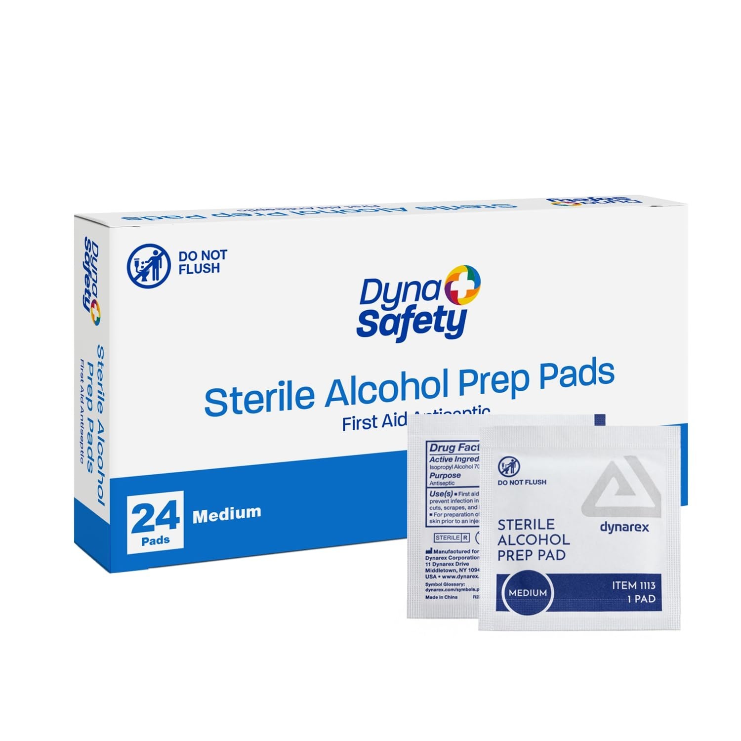 Versatile Alcohol Prep Pads - Individually Wrapped, Box of 24 for Cleansing