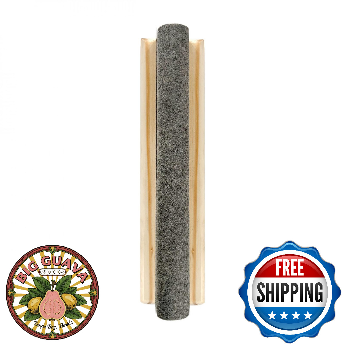 The Gypsy Quilter 12" Pressing Bar & Clapper - Wool & Wood for Seams