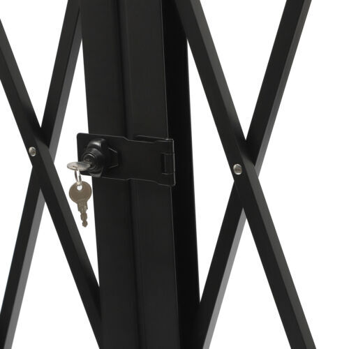 Double Folding Security Gate Expandable Barricade Gate Safety Barrier Door Gate