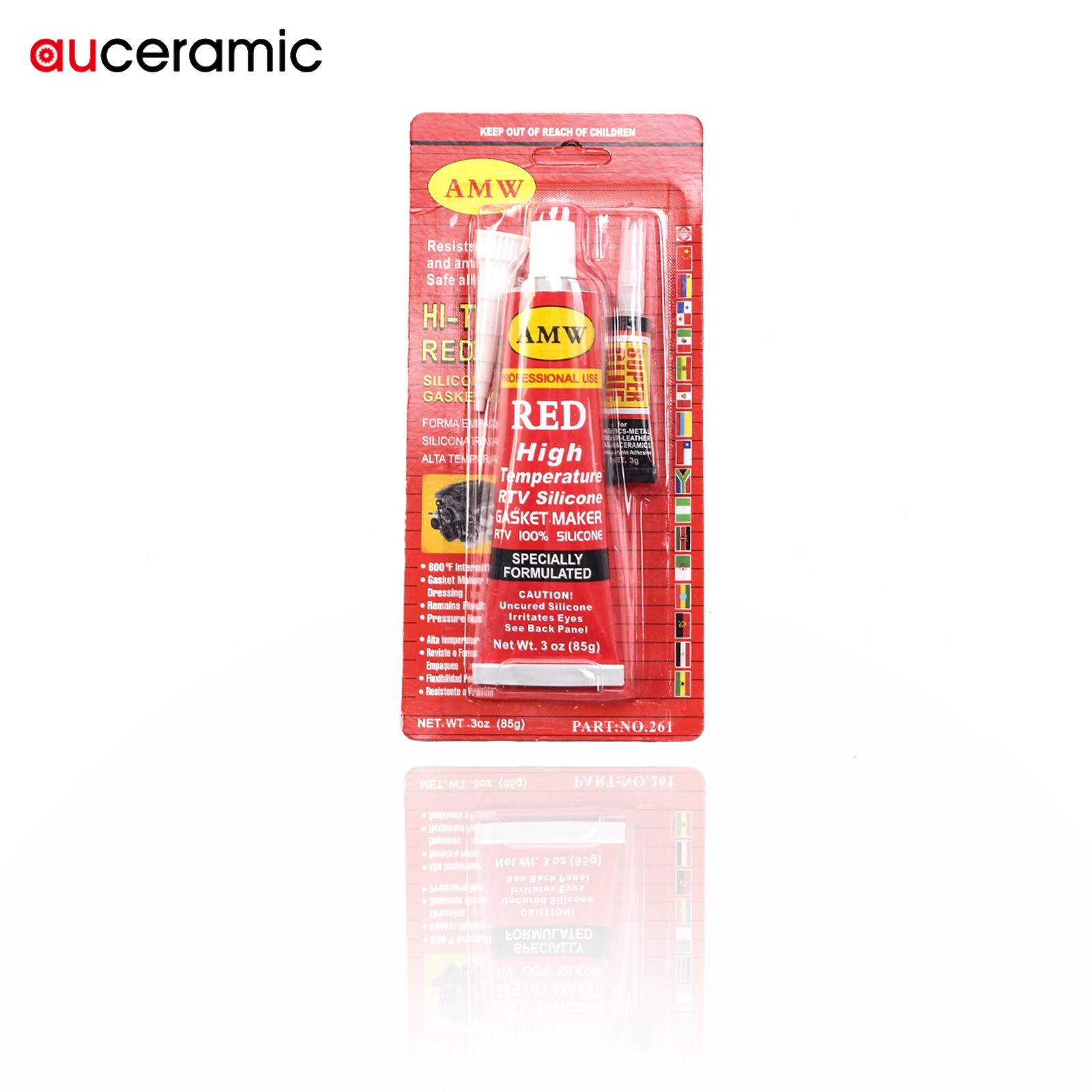 RTV Silicone Gasket Maker High-Temp Instant Sealant 3.0 oz. for auto boat RV