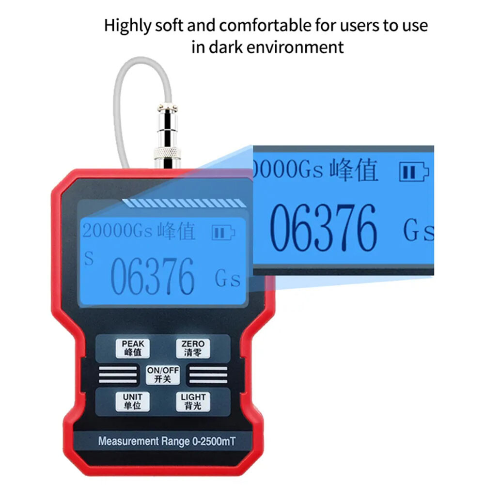 NEW High-precision Gauss Meter Digital Tesla Magnetic Field Intensity Detector