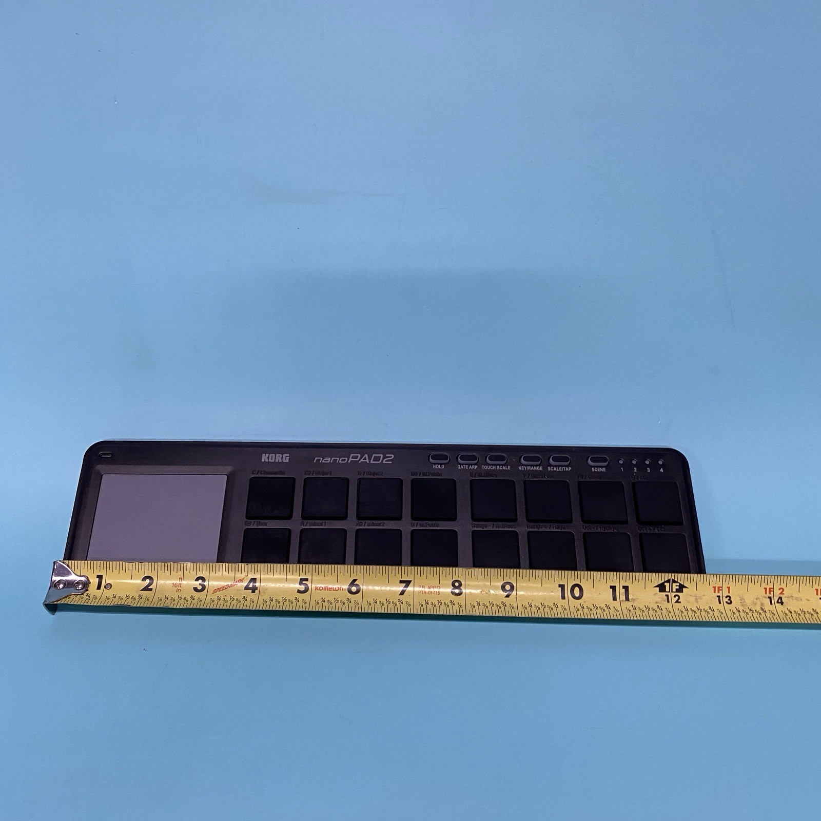 KORG nanoPAD2 Slim-Line USB Drum Pad Controller Black No Cord. A9