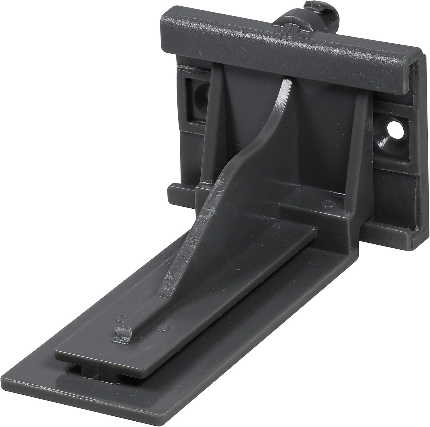 2 Pack  Rear Mounting Brackets Heavy Duty Drawer Slide Socket Plastic Grey Color