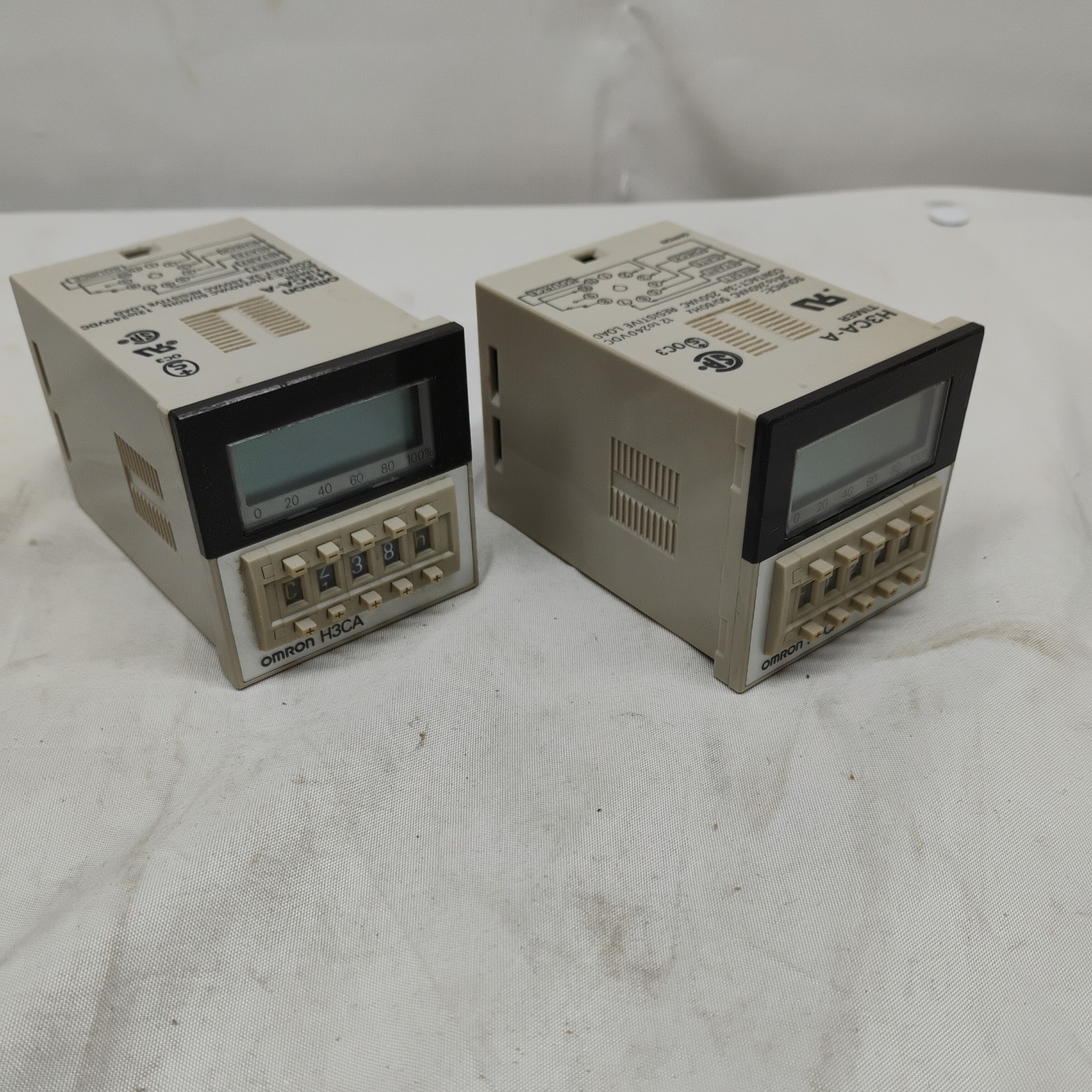 3X Omron H3CA-A Digital Timer Relay 11 pin With Relay Socket 27E892