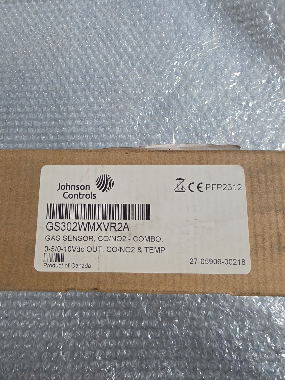 Johnson Controls - GAS SENSOR, CO/NO2 - COMBO