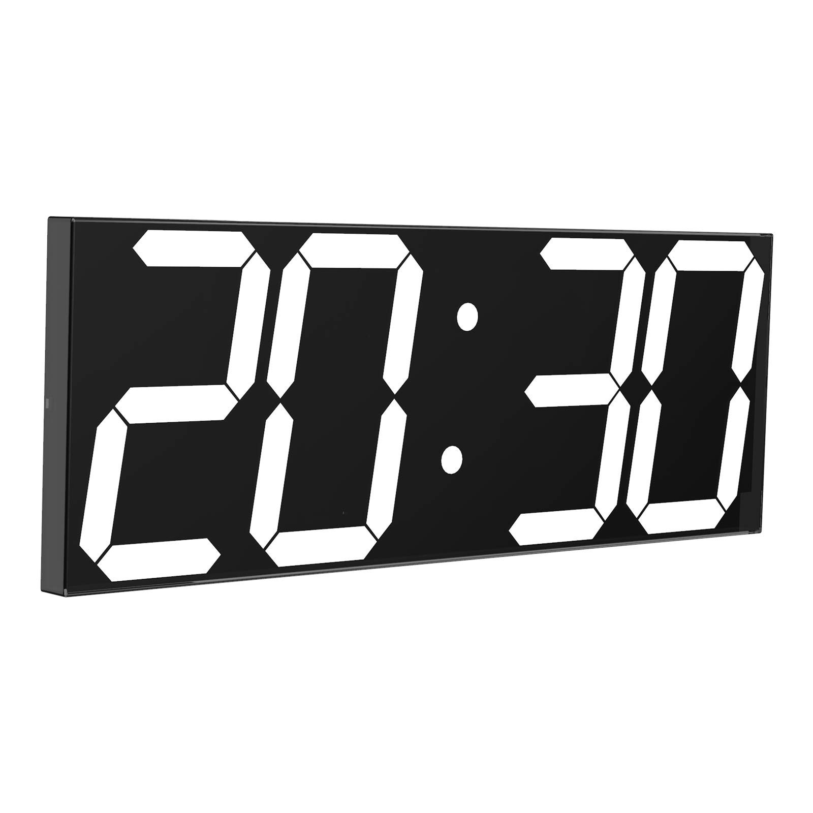 LED Large Digital Wall Clock, Oversize Wall Clock with 6” Numbers, Remote Con...